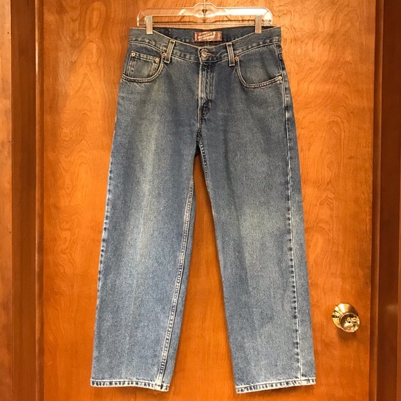 Vintage Levi's 550 Mid-Rise Straight ‘Boyfriend’ Jeans, Size 32x27